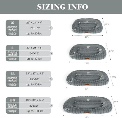 Orthopedic Dog Bed for Extra Large Dogs, Comfort-Sided Calming Pet Bed Couch - Image 5
