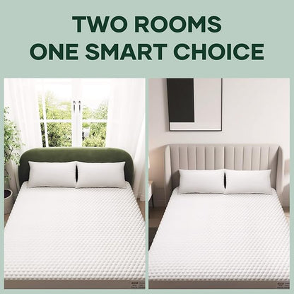OhGeni 100% Waterproof Twin-2 Pack Mattress Protector, Fitted Sheet - Image 3