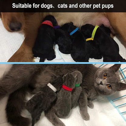 15 Pcs Puppy Whelping Collars Newborn Pet Collars Double-Sided Soft Adjustable - Image 6