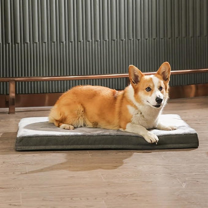 Amazon Basics Dog Bed with Cooling Gel Memory Foam, Machine Washable Removable - Image 9