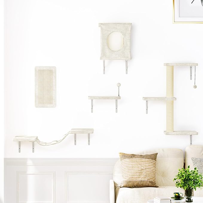 Wall Mounted Cat Furniture, Scratching Post, Indoor Safe & Stable Furniture - Image 6
