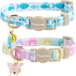Faygarsle 2 Pack Plaid Butterfly Fish Pattern Cat Collars Breakaway Safety by Faygarsle