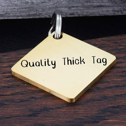 Ultra Joys Cat ID Tag Personalized Pet Tags, Durable Stainless Steel Small Pet - Image 5
