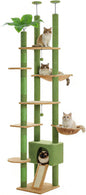 PETEPELA Floor to Ceiling Cat Tree, Adjustable 90.5''-100.4'' Cat Tower Cactus by PETEPELA