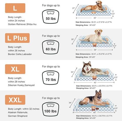 Large Dog Bed Orthopedic Washable: Beds Bolster XL Bed Medium Large Dogs Egg - Image 7