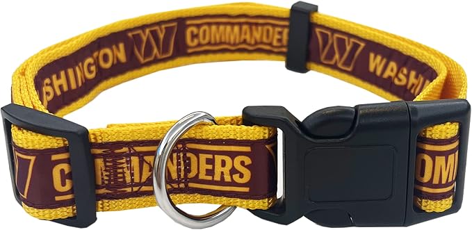 Pets First NFL Washington Commanders Dog & Cat Collar, Medium Football Team by PETSFIRST