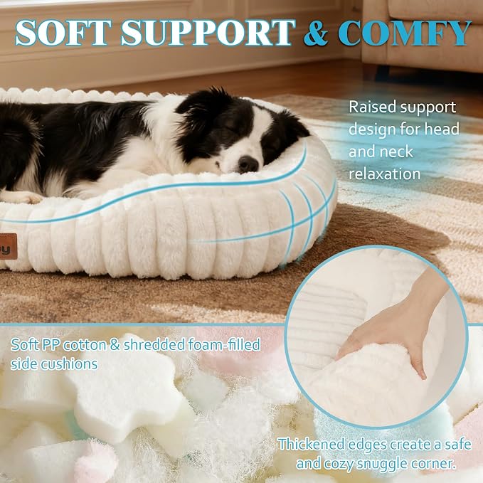 Dog Bed for Large Dogs – Comfort-Sided Calming Pet Bed - Image 3