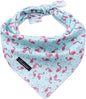 ARING PET Summer Dog Bandanas, Light Blue Flamingo Kerchief Triangle Bibs Scarf by ARINGPET