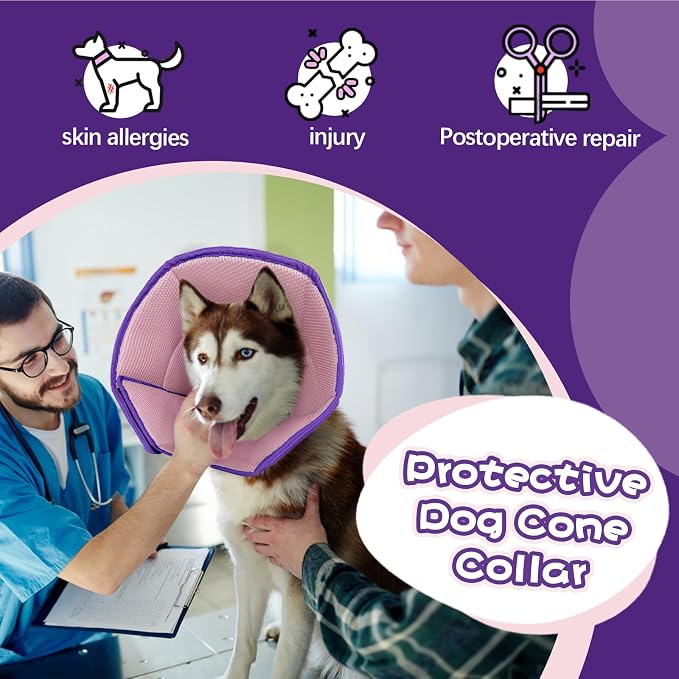 Dog Cone for Large Dogs After Surgery, Soft Dog Cone Collar for Dogs to Stop - Image 6