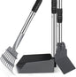 Heeyoo Dog Pooper Scooper, Dog Poop Tray and Rake Set, Pet Waste Removal Scoop by Heeyoo