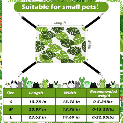 Jetec 2 Pack Cat Hammock for Cage, Catio Accessories Reversible Soft Cats Bed - Image 4