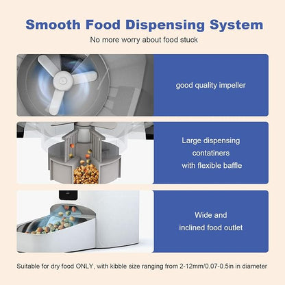 Automatic Cat Feeder, 4L Cat Food Dispenser - Image 3