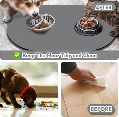 Pet Feeding Mat – 20''x12'' Absorbent Dog Food Mat, Pet Water Mats Protect Floor - Image 5