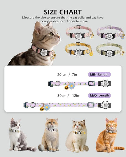 Cute Floral Breakaway Cat Collar - Image 6