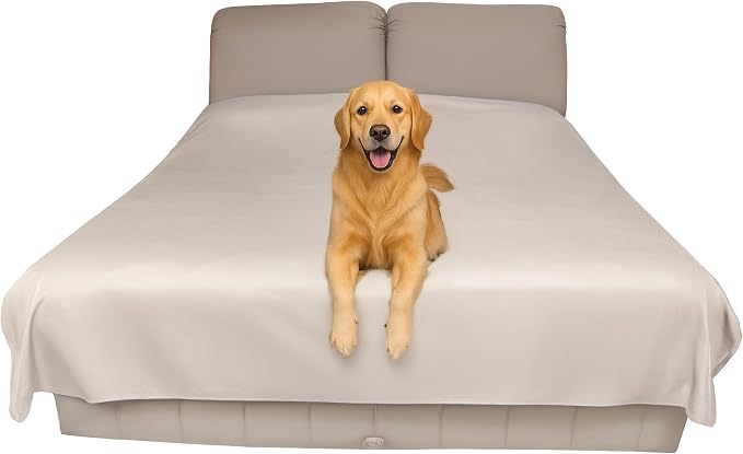 SILLY LEGACY Thin Reversible Waterproof Protective Bed Cover, by SILLYLEGACY