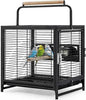 Bird Travel Carrier Cage, 19Inch Wrought Iron Small Bird Cage by Unknown