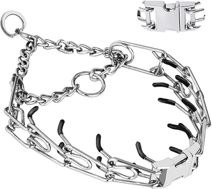 Prong Collar for Dogs, Dog Training Collar, Adjustable Size Dog Pinch No Pull by Safiman
