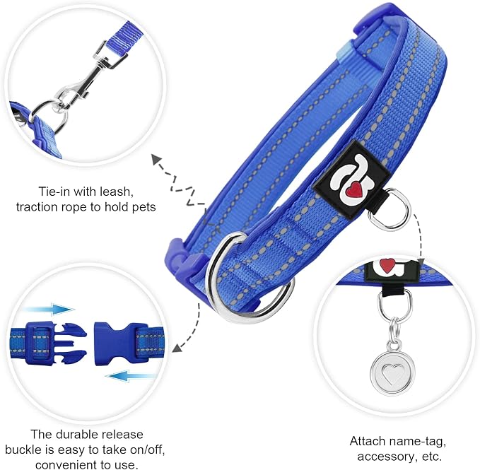 azuza Reflective Dog Collar - Image 3