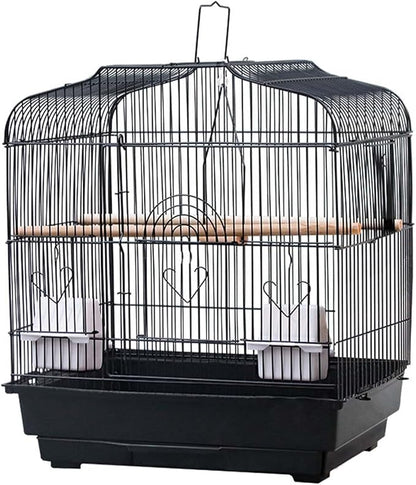 Travel Bird Cage 20.5x18.1x14.2 Inch, Portable Bird Carrier by TROPOW