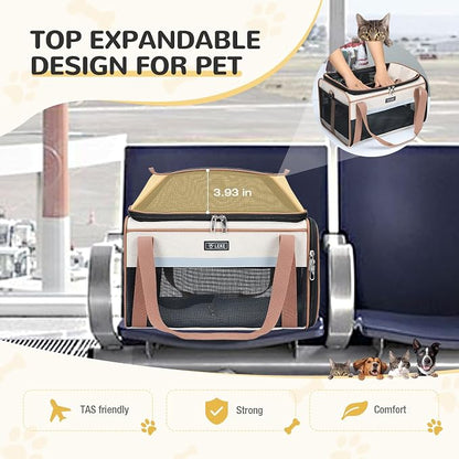 Lekereise Top-Expandable Pet Carrier 17x11x9.5 Inch Alaska Hawaiian Airline - Image 5