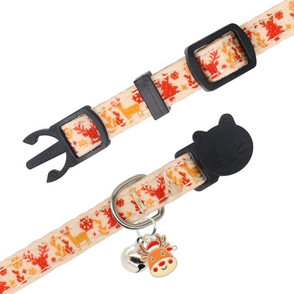Christmas Cat Collar, Cotton 2 Pack Cat Collar - Image 5