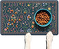 Absorbent Pet Dog Bowl Mat for Food and Water, Pet Cat Food Feeding Mat by Ideasonna
