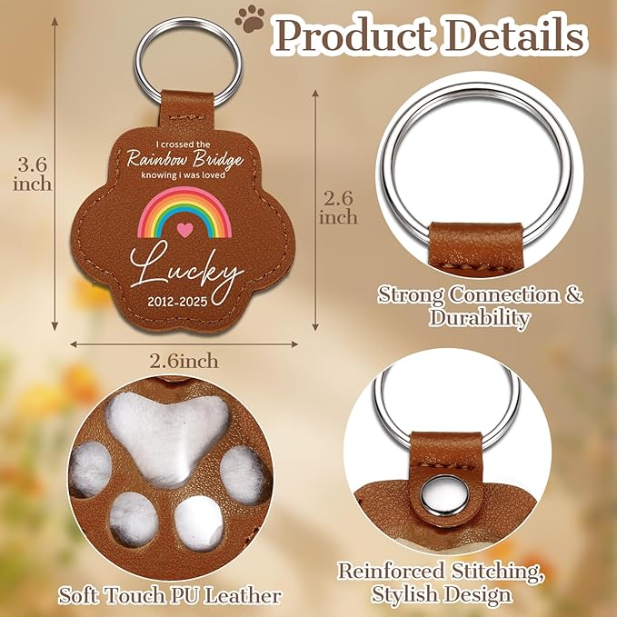 Eunigem Personalized Pet Hair Keychain - Image 4