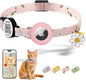 QR Code + Airtag Cat Collar, 2-in-1 Breakaway Safety Collar by Taghelp