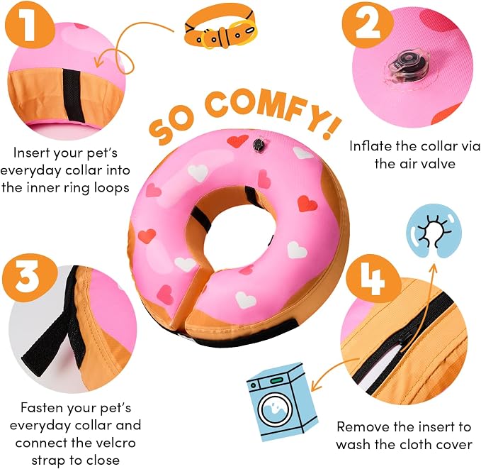 BENCMATE Inflatable Dog Cone Collar Alternative, Soft Dog Cone - Image 4