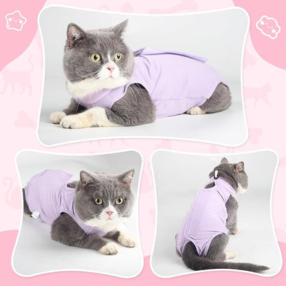 Cat Recovery Suit for Abdominal Wounds or Skin Diseases, Cat Onesie for Cats - Image 5