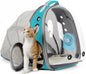 Cat Travel Backpack with Fan, Fit up to 12 lbs, Space Capsule Astronaut Clear by halinfer