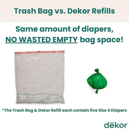 Diaper Dekor CLASSIC Diaper Pail Refills, Exclusive End-of-Liner Marking - Image 6