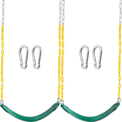 TURFEE 2 Pack Green Swing Seats Heavy Duty by Turfee
