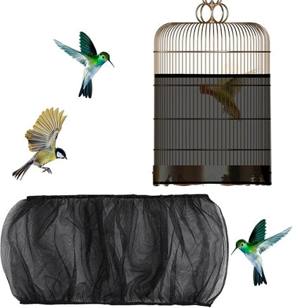 Bird Cage Seed Catcher, Bird Cage Net, Large Stretchy Form Fitting Mesh Skirt by Unknown