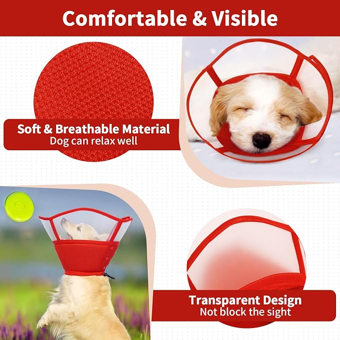 Allroaring Dog Cone Collar After Surgery, Soft Dog Cones - Image 4