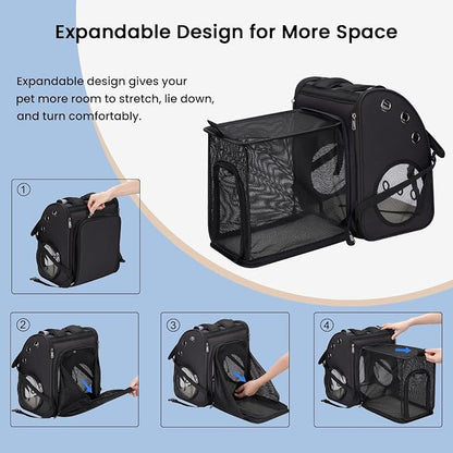 Cat Carrier Backpack, Expandable Pet Carrier Backpack - Image 6