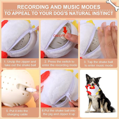 BABORUI Interactive Dog Toys Rooster, Jumping Squeaky Dog Toys - Image 6