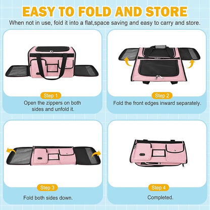 HUANLANG Soft-Sided Cat Carrier Airline Approved, Dog Carriers - Image 9