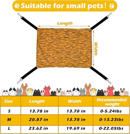 2 Pack Cat Hammock for Cage, Catio Accessories Reversible Soft Cats Bed - Image 4