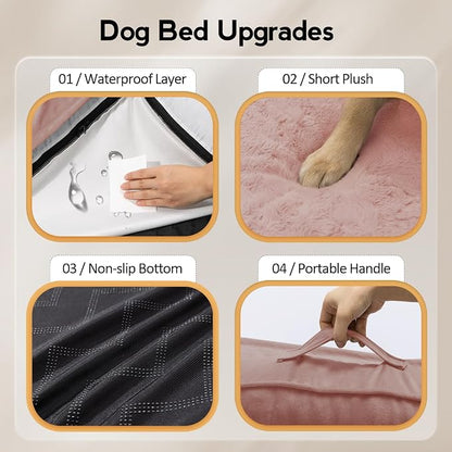 Large Dog Bed - XL Orthopedic Egg-Crate Memory Foam Dog Beds - Image 5