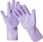 DELOMO Pet Grooming Gloves 1 Pair: Soft and Gentle Silicone Dog Washing Gloves by DELOMO