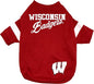 Pets First NCAA Wisconsin Badgers T-Shirt by PETSFIRST