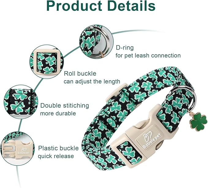 St Patricks Day Dog Collar for Small Dogs - Image 2