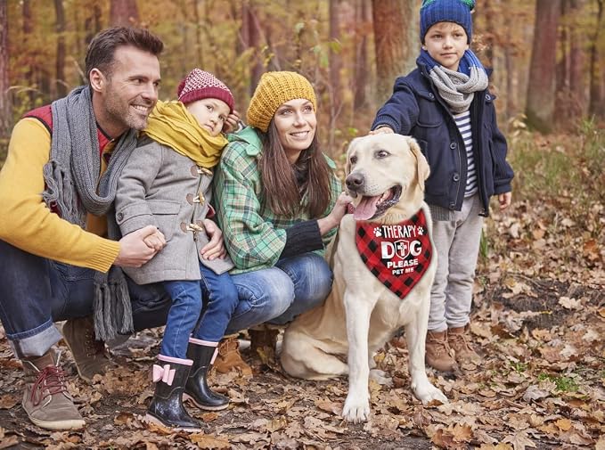 Dog Bandana, Emotional Support Animal Dog Bandana, Dogs Scarf Classical Printing - Image 5