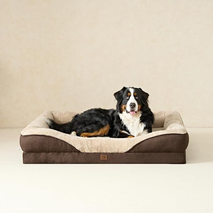 EHEYCIGA Orthopedic Dog Bed for Large Sized Dog, Waterproof Liner & Washable - Image 9