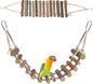 BNOSDM Wooden Bird Rope Ladders 2 Pcs Birds Ladder Bridge Toy Parrot Cage by BNOSDM
