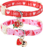 Cat Collar, 2 Pack Cat Collars Cute Breakaway Kitty Collar by UPURARAPUP