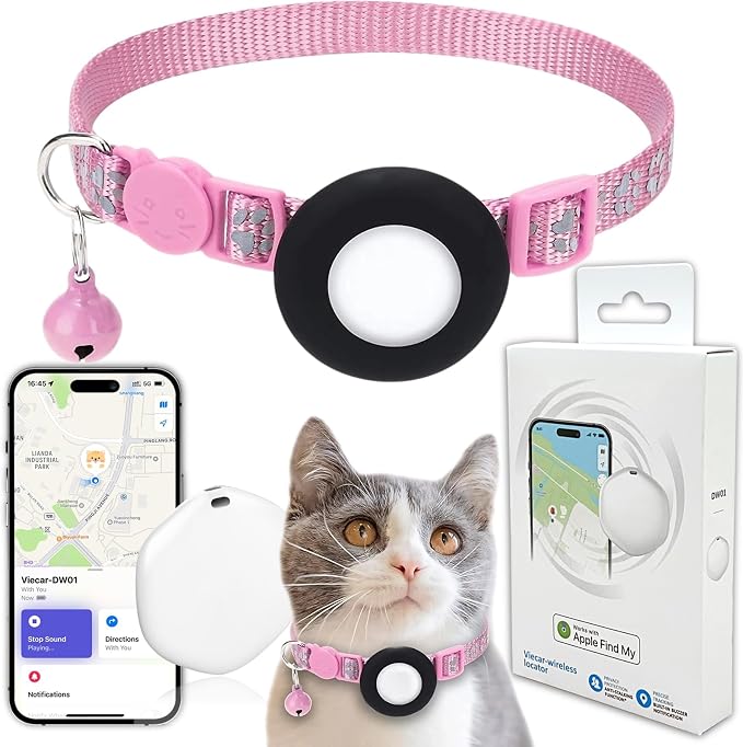 GPS Tracker for Cats, Mini GPS Pet Tracker by Bingolar