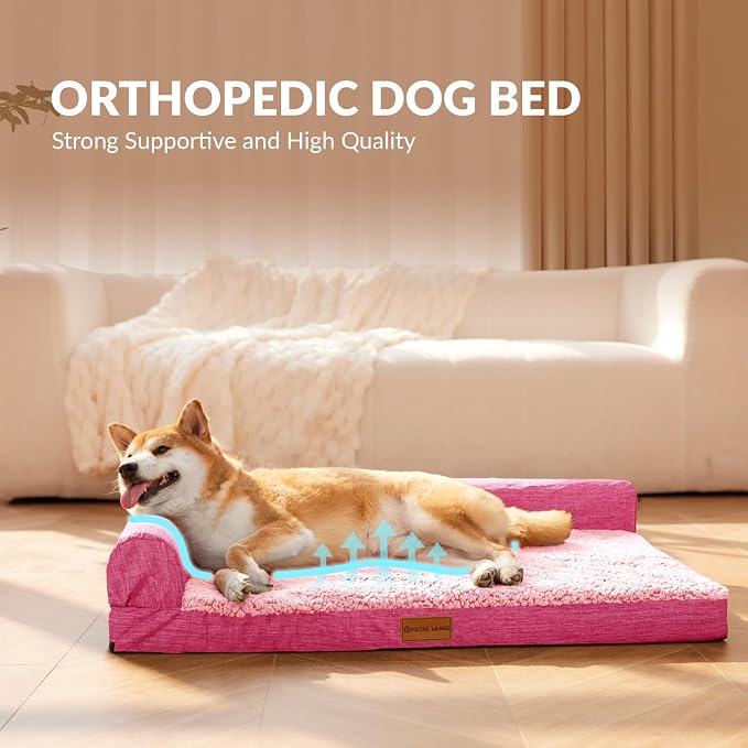 Patas Lague Orthopedic XL Dog Bed Large Sized Dog 42''X28'', Waterproof L - Image 4