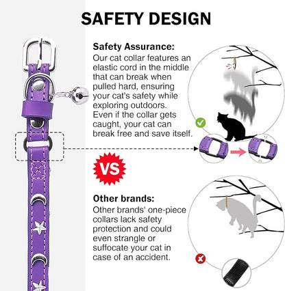 Leather Cat Collars for Boy Girl Cats - Image 6
